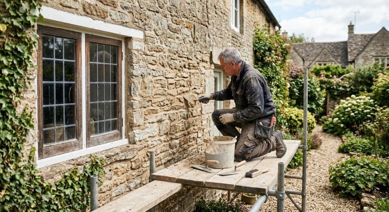 Our team working on Masonry Service projects in Paramus, NJ