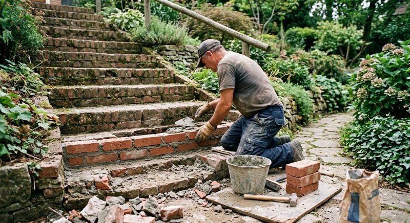 Brick Stairs Repair in Rockland County, NY