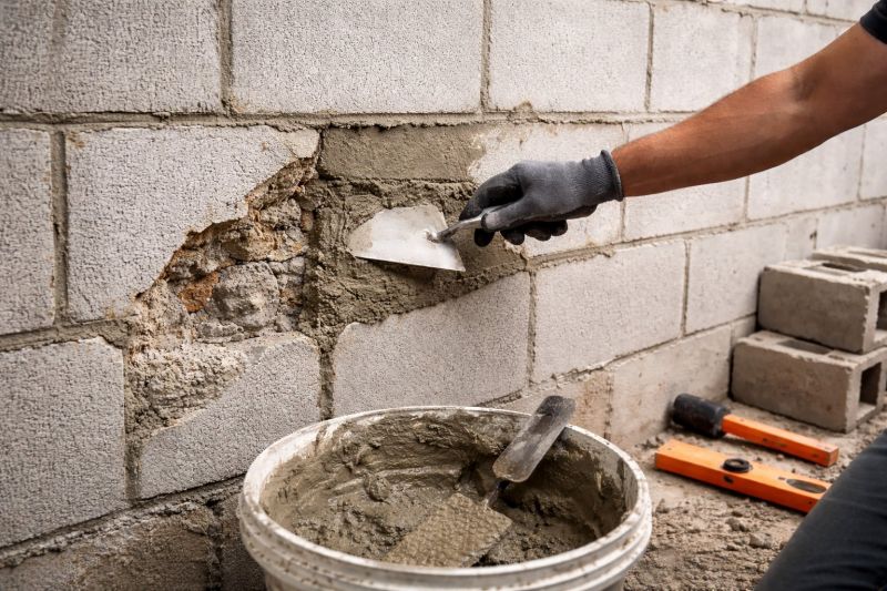 Cinder Block Wall Repair in Flushing, NY