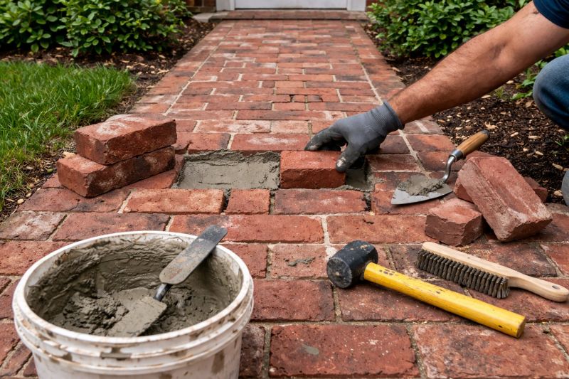 Entryway Brick Repair in Paramus, NJ