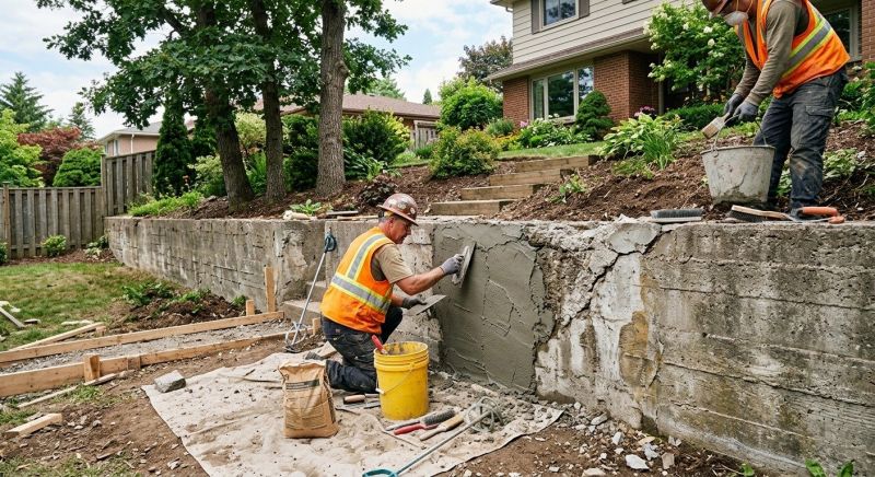Retaining Wall Repair in Middle Village, NY