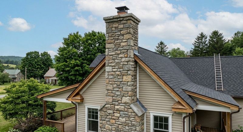 Stone Chimney Installation in Rockland County, NY