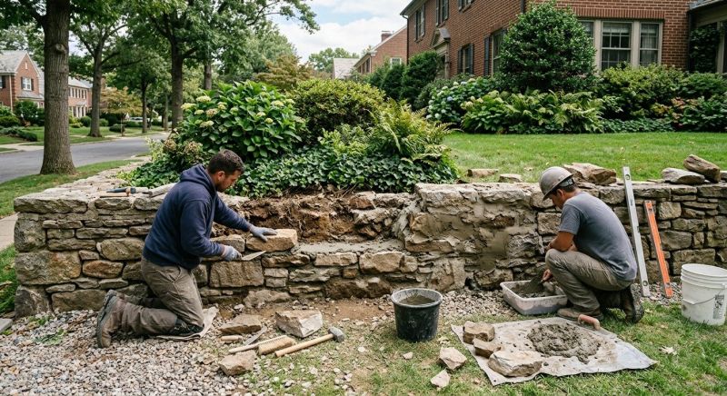 Stone Wall Repair in Hoboken, NJ