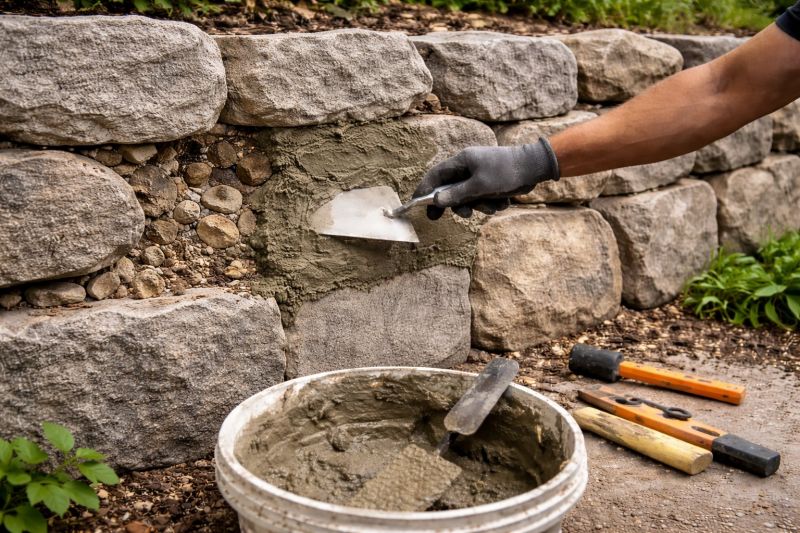 Stone Wall Repair in Long Island, NY