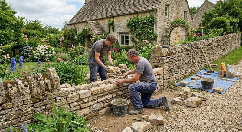 Stone Wall Repair in Nyack, NY