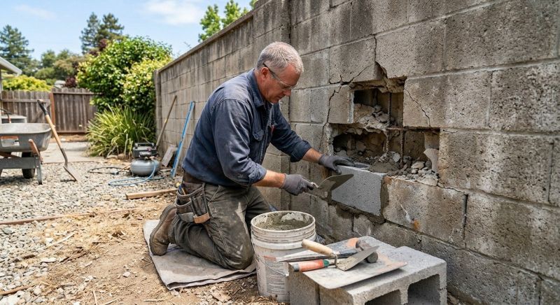 Stone Wall Repair in Pleasantville, NY